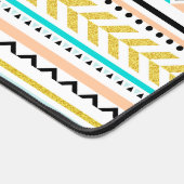 トレンディー幾何アステカインスパイア模様 デスクマット (コーナー)