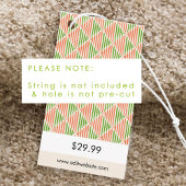 トレンディー幾何学価格ラベル エンクロージャーカード