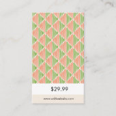 トレンディー幾何学価格ラベル エンクロージャーカード (正面)