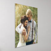 トレンディー幾何学枠モノグラムの 箔ポスター (レイダウン)