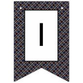 トレンディー幾何学模様モダン、誕生日パーティー バンティングフラッグ (第3の旗)