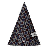 トレンディー幾何学模様モダン、誕生日パーティー パーティーハット (左)