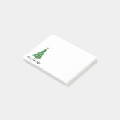 トレンディー幾何学的カラフルツリーメリークリスマス ポストイット (アングル)