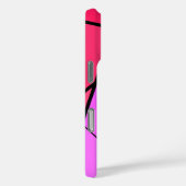 トレンディー幾何学的パターン（ピンクと赤） Case-Mate iPhoneケース (裏面 / 右)