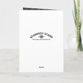 トレンディー幾何学的パターン、モダン誕生日 カード (裏面)