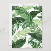 トレンディー幾何学的フォレストブリデスメイドランチョン 招待状 (裏面)