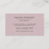 トレンディー幾何学的ブラシストロークのコラージビジネスCa 名刺 (裏面)