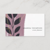 トレンディー幾何学的ブラシストロークのコラージビジネスCa 名刺 (正面)