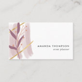 トレンディー幾何学的ブラシストロークのコラージビジネスCa 名刺 (正面)