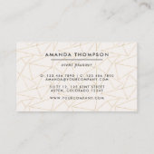 トレンディー幾何学的ブラシストロークのコラージビジネスCa 名刺 (裏面)