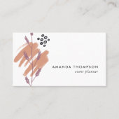 トレンディー幾何学的ブラシストロークのコラージビジネスCa 名刺 (正面)