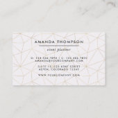 トレンディー幾何学的ブラシストローク 名刺 (裏面)