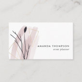 トレンディー幾何学的ブラシストローク 名刺 (正面)