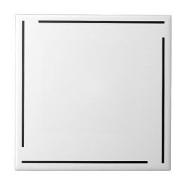 トレンディー幾何学的ミニマリストブラックとホワイト タイル