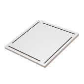 トレンディー幾何学的ミニマリストブラックとホワイト タイル (側面)