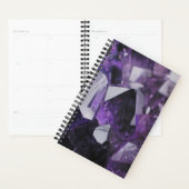 トレンディー幾何結晶ジェムストーンパープルアメジスト プランナー手帳 (ディスプレー)