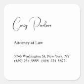 トレンディー弁護士ユニーク特殊 スクエアシール (正面)