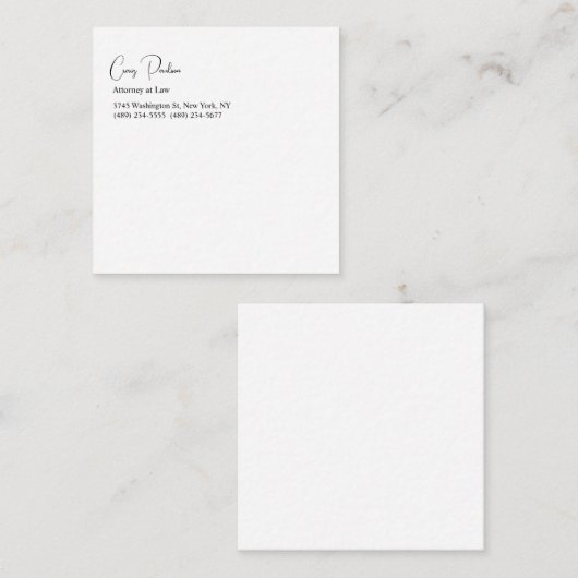 トレンディー弁護士ユニーク特殊 ノートカード (正面/裏面)