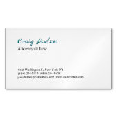 トレンディー弁護士ユニーク特殊 マグネット名刺 (正面)