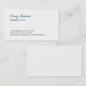 トレンディー弁護士ユニーク特殊 名刺 (正面/裏面)