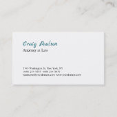 トレンディー弁護士ユニーク特殊 名刺 (正面)