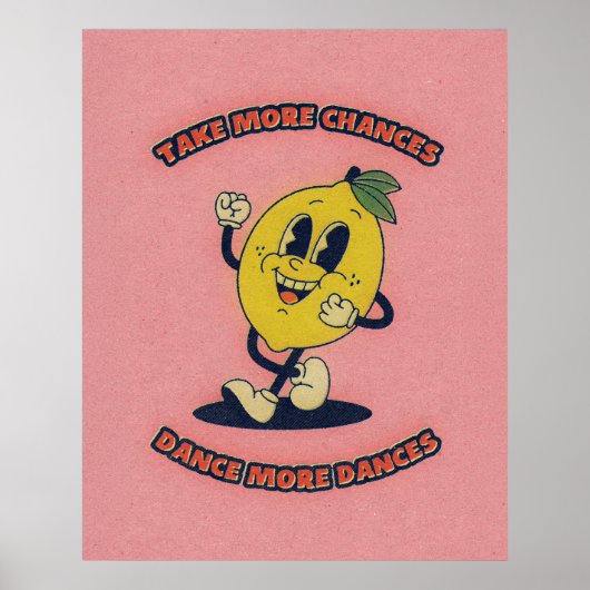 トレンディー引用文ピンクウォールアートポスター ポスター (正面)