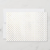 トレンディー彼女信じ金ゴールド写真卒業カード 招待状 (裏面)