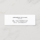 トレンディー後を追Meインスタグラム  スキニー名刺 (裏面)