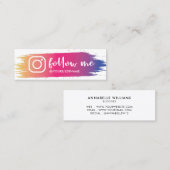 トレンディー後を追Meインスタグラム  スキニー名刺 (正面/裏面)