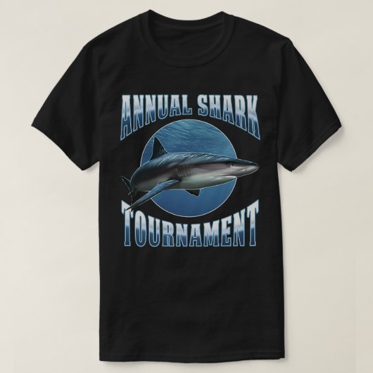 トレンディー恒例シャーク大会ポスター Tシャツ (デザイン正面)