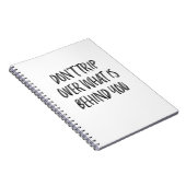 トレンディー感動的動機引用文白黒 ノートブック (右側)