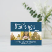 トレンディー感謝してい | 結婚サンキューカード ポストカード (スタンド正面)