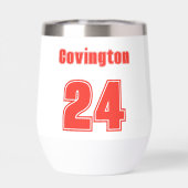 トレンディー手描き野球ママパーソナライズされた (背面)