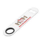 トレンディー手描き野球ママパーソナライズされた スピード栓抜き (正面アングル)