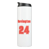 トレンディー手描き野球ママパーソナライズされた タンブラー (回転右)