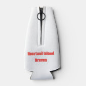 トレンディー手描き野球ママパーソナライズされた ボトルクーラー (裏面)