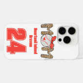 トレンディー手描き野球ママパーソナライズされた Case-Mate iPhoneケース (裏面 (横))