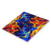 トレンディー抽象芸術カラフル色スワール タイル (側面)