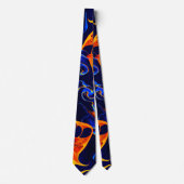 トレンディー抽象芸術カラフル色スワール ネクタイ (正面)