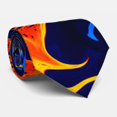 トレンディー抽象芸術カラフル色スワール ネクタイ (ロール)