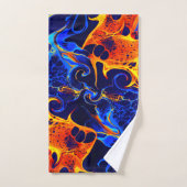 トレンディー抽象芸術カラフル色スワール バスタオルセット (ハンドタオル)