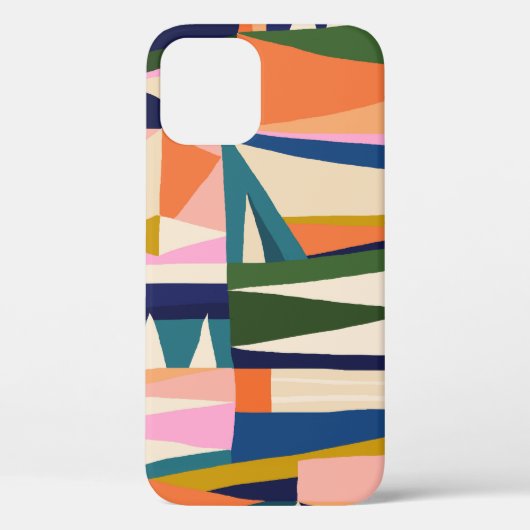 トレンディー抽象芸術カラフル:手書き。 Case-Mate iPhoneケース (裏面)