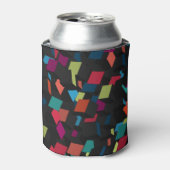 トレンディー抽象芸術ジオメトリキューブパターン 缶クーラー (缶正面)
