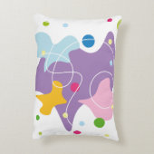 トレンディー抽象芸術パターン(紫と青) アクセントクッション (裏面(縦))