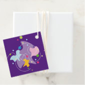 トレンディー抽象芸術パターン（紫と青） フェイバータグ (インサイチュ)