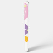 トレンディー抽象芸術パターン（紫と青） SAMSUNG GALAXYケース (裏面横)