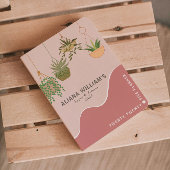 トレンディー抽象芸術ピンクガーデナー2025プランナー プランナー手帳