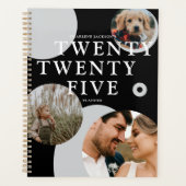 トレンディー抽象芸術フォトコラージュ2025 プランナー手帳 (正面)