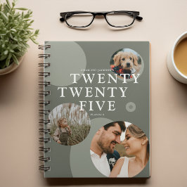 トレンディー抽象芸術フォトコラージュ2025 プランナー手帳