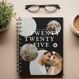 トレンディー抽象芸術フォトコラージュ2025 プランナー手帳